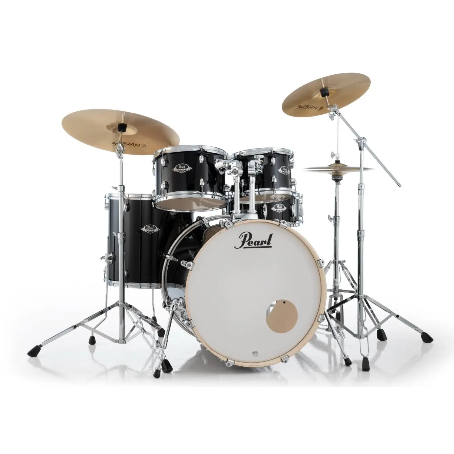Pearl Export 5pc Drum Set 22/10/12/16/14 Jet Black w/Hardware