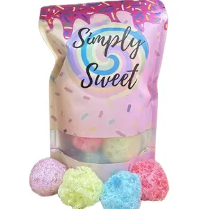 Freeze Dried Happy Candy Puffs - Variety Pack of Blue Raspberry, Watermelon, Cherry, Grape, and Green Apple - Bonbon
