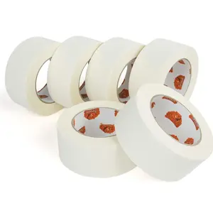 Paper Tape 2Inch x 55Yard, White Paper Packing Tape,  Recyclable Packaging Tape Self Adhesive Box Tape for Shipping, Sealing, Moving, 6Rolls