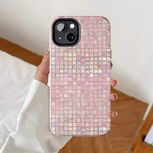 1x Rainbow Gradient Mosaic Dual-Layer Protective Case — A sturdy and durable 2-in-1 case compatible with iPhone 17/16/15/14/13/12/11 Pro Max/Plus/Pro and Samsung Galaxy S25/S24/S23 Ultra series; a stylish and minimalist phone case.