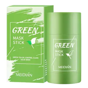 Oil Control Cleansing Acne Solid Face Mask Stick, Suitable for All Skin Types, Tea Eggplant Scent, Perfect Gift for Women