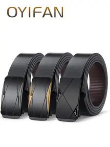 Men's Business Fashion Belt, Casual Automatic Buckle Belt, Modern Fashion Belt for Party, Daily Clothing Decor, Trendy All-match & Exquisite Belt for Birthday Gift