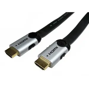 Cables Unlimited R-PCM-2292-01M Factory Re-Certified UltraFlat High Speed HDMI Cable for 3D, 4K and Audio Return (1 Meter, Black)