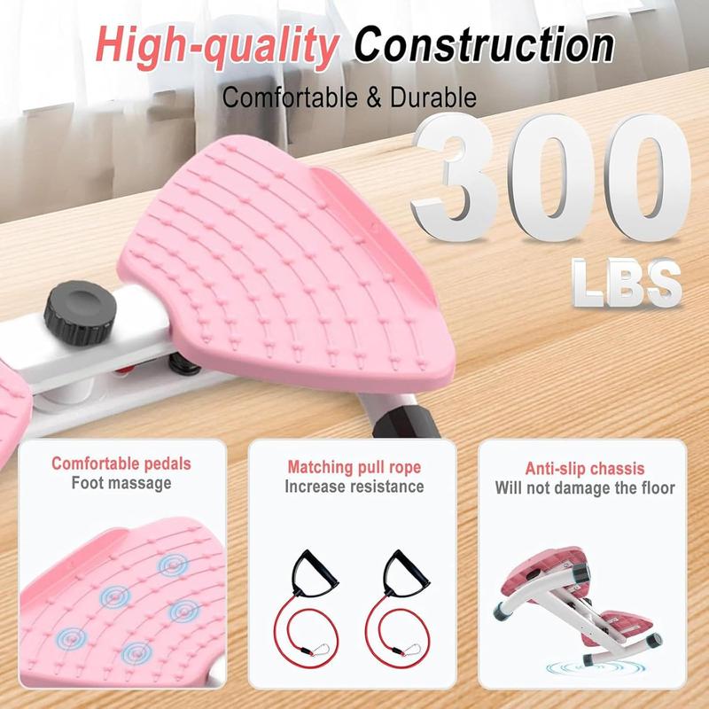 Waist Twister Machine – Silent & Non-Slip Ab Board for Core Strength & Tighten Waist – Home Gym Aerobic Exercise Equipment for Women, Supports 330 lbs