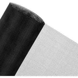 48x102 Inch Window Screen Replacement, DIY Adjustable Pet-Proof Patio Screen, Anti-Mosquito Window Screen Mesh for Porch and Sliding Doors (Black)