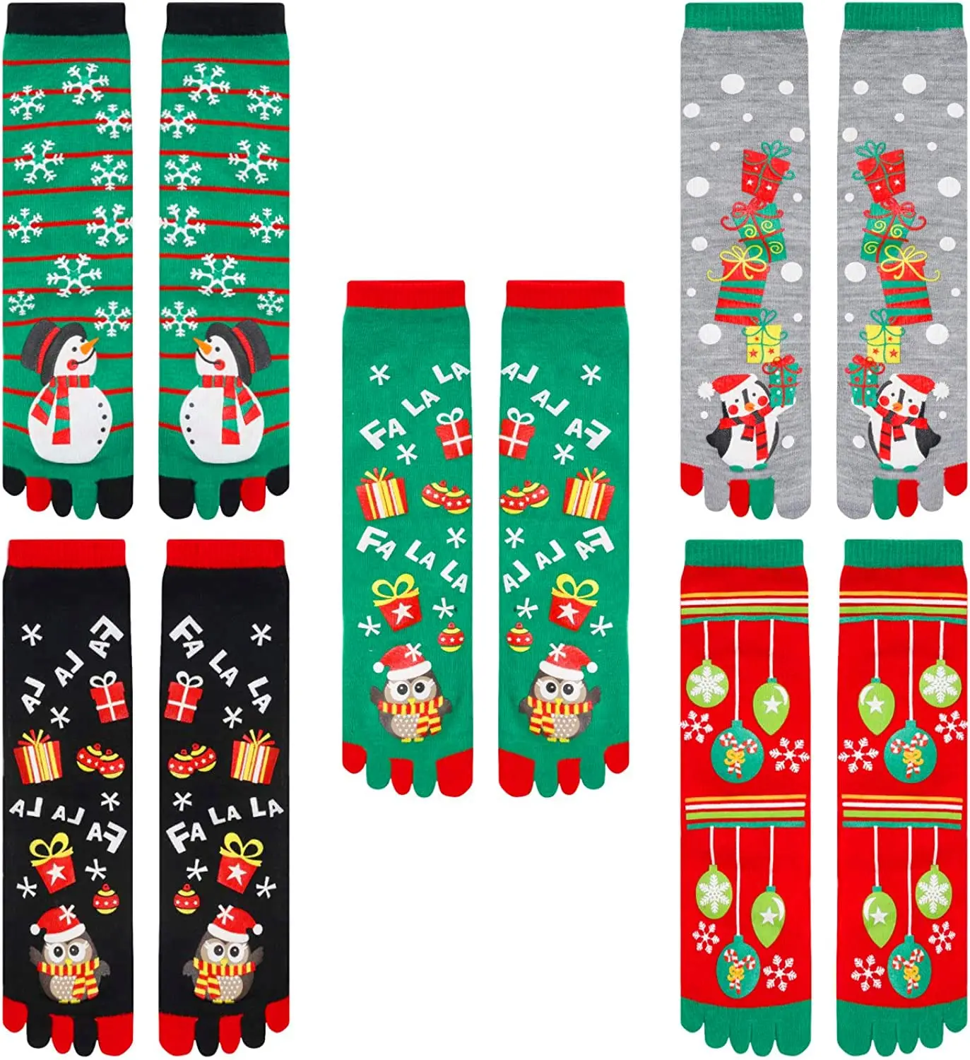 Christmas Gifts Stocking Socks For Women - Christmas Toe Socks Knee High Socks For Girl