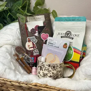 Latte Lover Box - Blind Date With A Book with Freshly Roasted Coffee Grounds & Luxe Bookish Goodies for Caffeine Lovers
