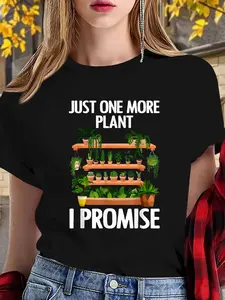 100% cotton women tshirt Cute Plant Design For Men Women Garden Gardener Plant Lover T-Shirt Print Round Neck Short Sleeve Streetwear Fashion Breathable Soft Unisex Designer Clothes For Women Casual Clothes