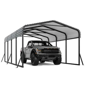 12x20 Ft Metal Carport Kits, Heavy Duty Carport with Galvanized Steel Roof, Outdoor Car Tent with Enhanced Base, Garage Shelter for Car, Suv, Truck and Boats