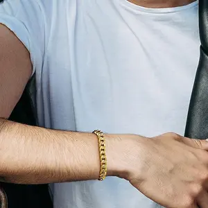 FaithHeart Fashion Cuban Link Chain Bracelet for Men Women