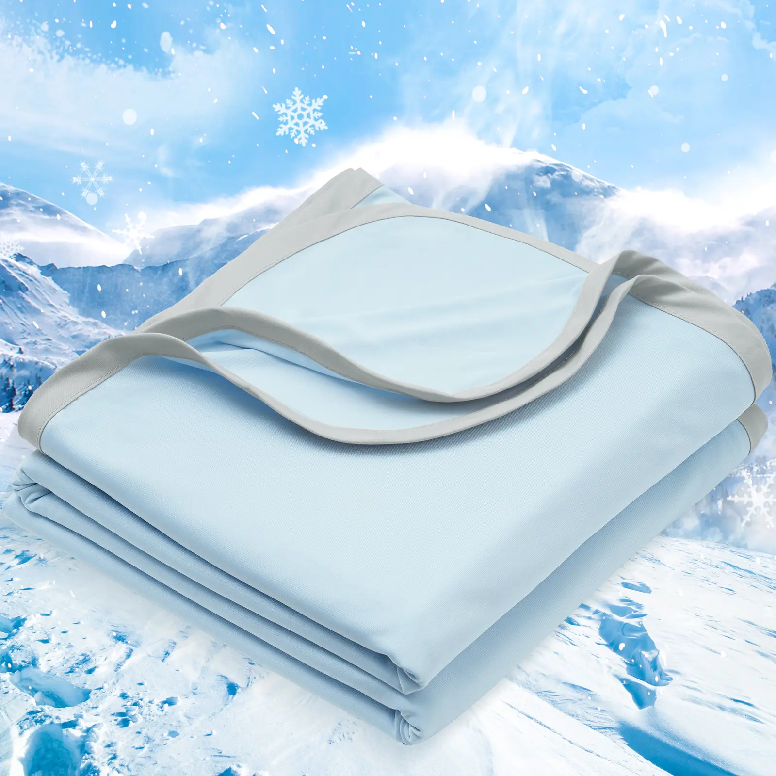 【Summer Sale】PHF Double Cooling Blanket for Hot Sleepers, Arc-Chill Q-Max>0.5 with Double Cooling, Lightweight Summer Blanket Absorbs Heat to Keep Cool All Night for Night Sweats
