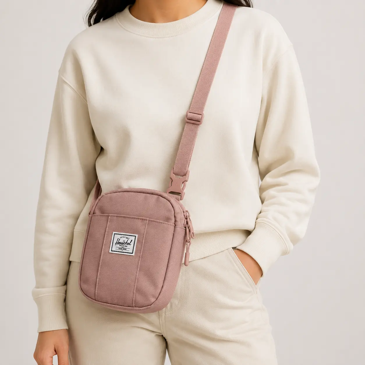 Herschel Cruz Crossbody Bag, Ash Rose
