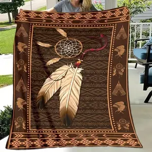 New Moon and Rose Art Blanket Soft PlushFantasy Multicolor Polyester Cotton Floral Polka Dot Printing Machine Washable All Seasons Decor for Room Office blush teen bedroom home comfort Coquette Flannel 6 day star Gift Funny Face birthday celebration