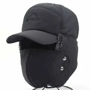 Men's Winter Hat: Warm, Fleece-Lined, Earmuff-Equipped & Cold-Resistant