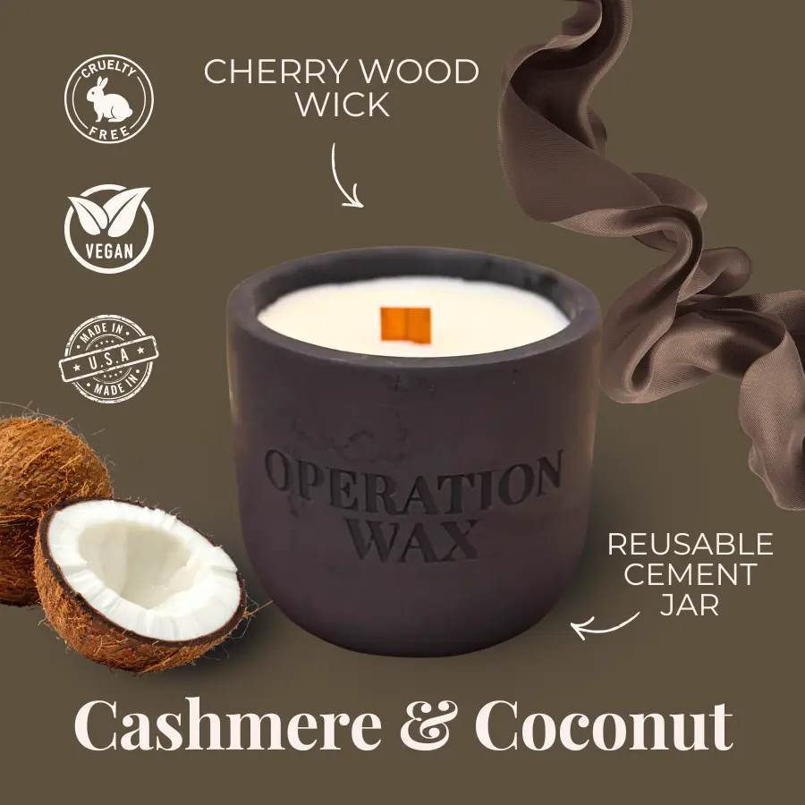 Cashmere & Coconut Scented Candle