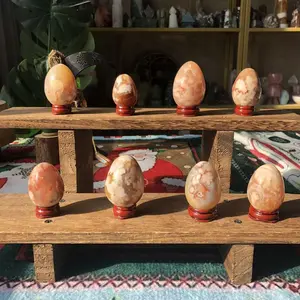 Natural Crystal Flower Agate Egg Collection