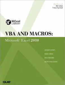 USED-VBA and Macros: Microsoft Excel 2010 by Jelen, Bill (Paperback)