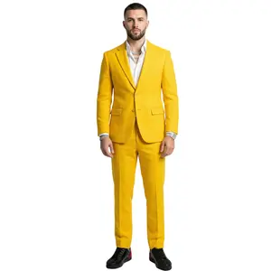 The Sharp Chimp 2pc Classic Men's Suit - Yellow