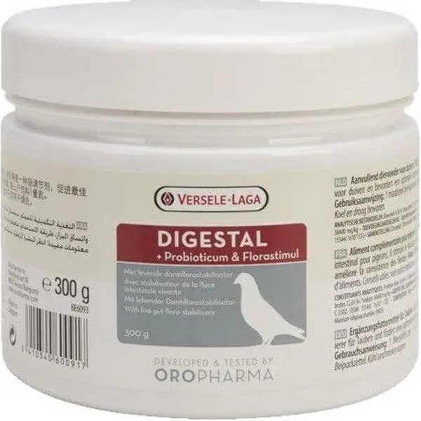 Versele-Laga Oropharma Digestal + Florastimul 300g Digestive Support Supplement for Pigeons with Probiotic & Floral Stimulation