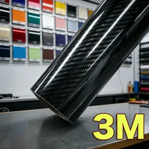 2026 New Car Body Vinyl Carbon Fiber Wrap Matte Accessories Glossy Black Sticker 3D 4D 5D 6D Auto Foil Cover Motorcycle Decoration Film For Your Cars