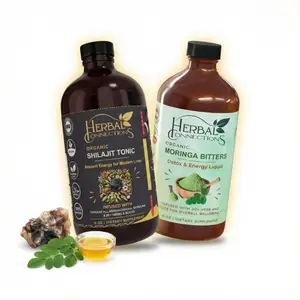 Shilajit & Moringa Bitters Bundle - Himalayan Fulvic Acid + African Superfood - Energy, Detox & Digestive Support - 2 Pack Liquid Extracts - USA Made