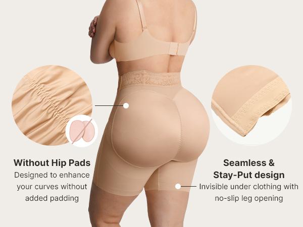 FeelinGirl Tummy Control Butt Lifting Seamless Shapewear Shorts For Women High Waisted Body Shaper Underwear Panty Smooth Under Dress Shapewear