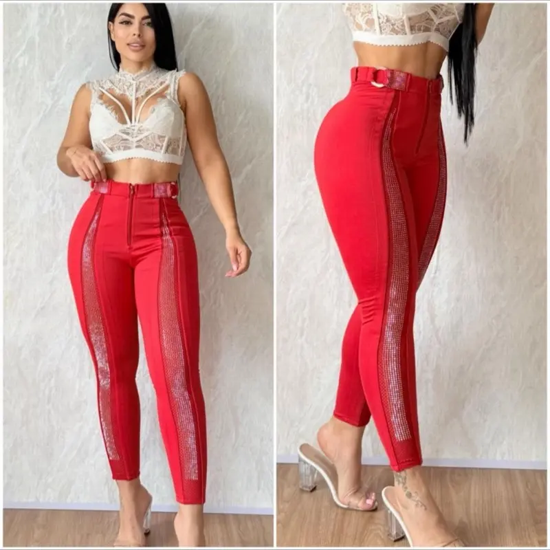 Leggins 0 bianco rojo