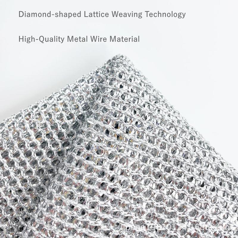 20 Pieces Multipurpose Wire Miracle Double Layer Cleaning Kitchen Pack Exfoliating Mesh Sponge Dishwashing Set Non-Scratch Durable Reusable