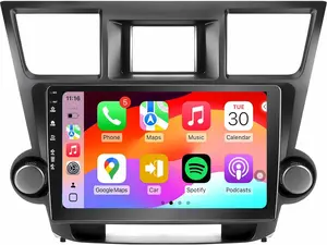 Car Radio Stereo for Toyota Highlander 2008-2013, Android 13/IPS Touch Screen/Wireless Carplay/Android Auto/Bluetooth/GPS Navigation/WiFi/5G/HD Back-up Camera/SWC/FM (2+64)