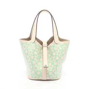 Pre-owned HERMÈS Calfskin Shoulder Bags Hermes Picotin Lock Micro Lucky Daisy Handbag