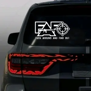 F around and find out, FAFO, 9" Vinyl window decal