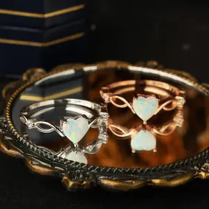 Colorful Heart Elegant S925 Silver Solitaire Ring with Premium Cubic Zirconia - Perfect Minimalist Engagement Ring Alternative,Gift for Mom