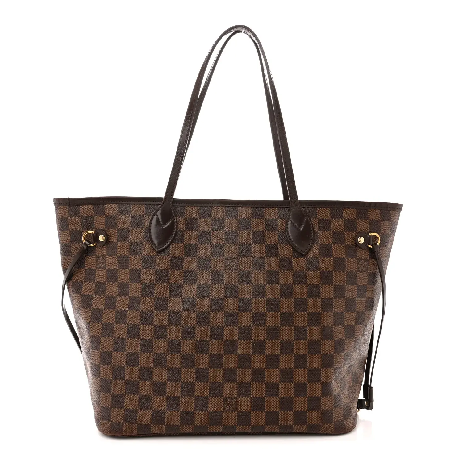 Pre-owned Louis Vuitton Canvas tote bags Damier Neverfull MM Bag with Pouch JS0019 NO1