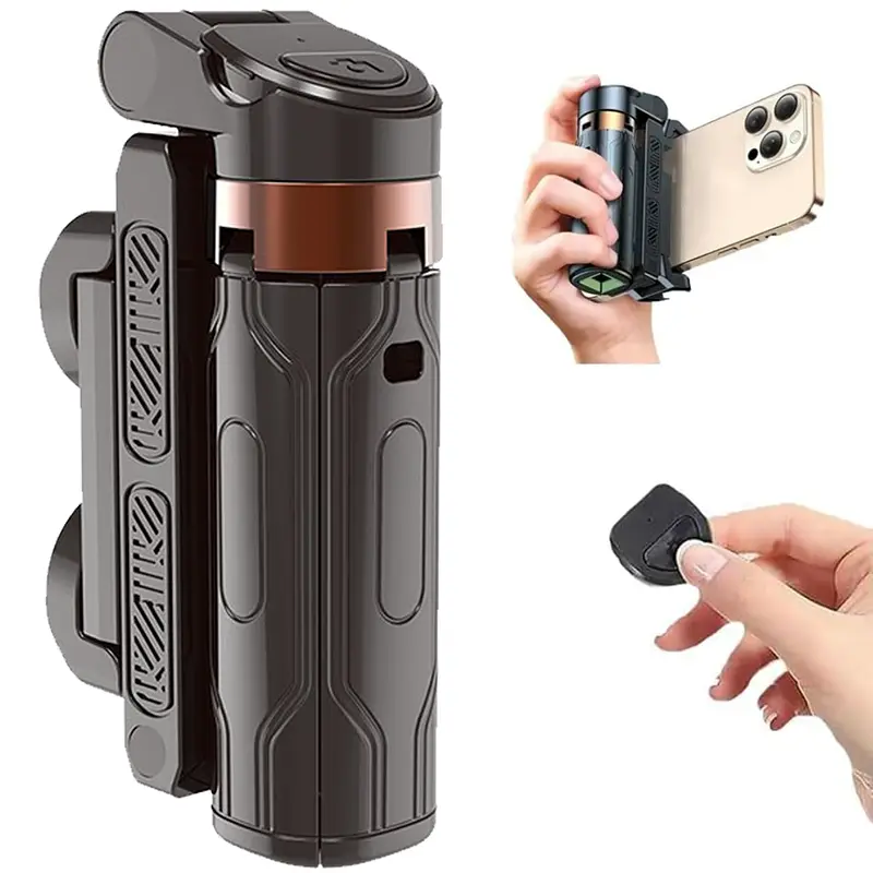 2025 New Portable Selfie Stick, Mini Tripod,Flipping Flexible Tripod Mini JJ02,360°Pocket Flex Selfie Stick with Remote Camera Stabilizer Camera Mount