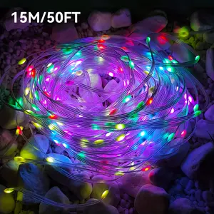 32FT Feet LED Fairy Lights String - 150 LEDs, Color-Changing, Music Sync, APP and 20-KEY Remote Controlled, USB Powered, Plug and Play, Perfect for Living Room, Bedroom, Party Decorations, Creating a Dreamy Ambiance