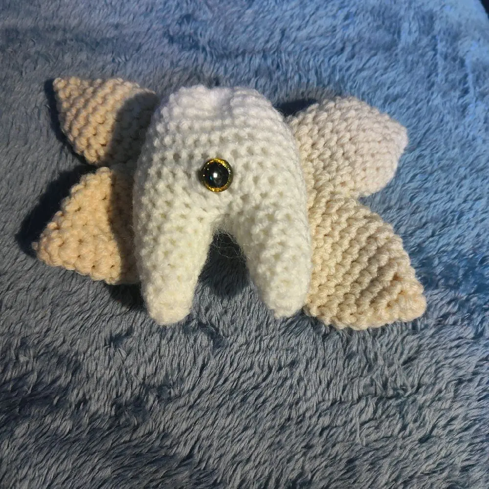 Treasure the Tooth Fairyling Plush ‍️ Handmade Crochet Spooky Cute Fairyling | Customizable Wings!