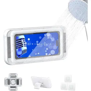 Bathroom  and Anti Fog Phone case with 360  Rotation (White)