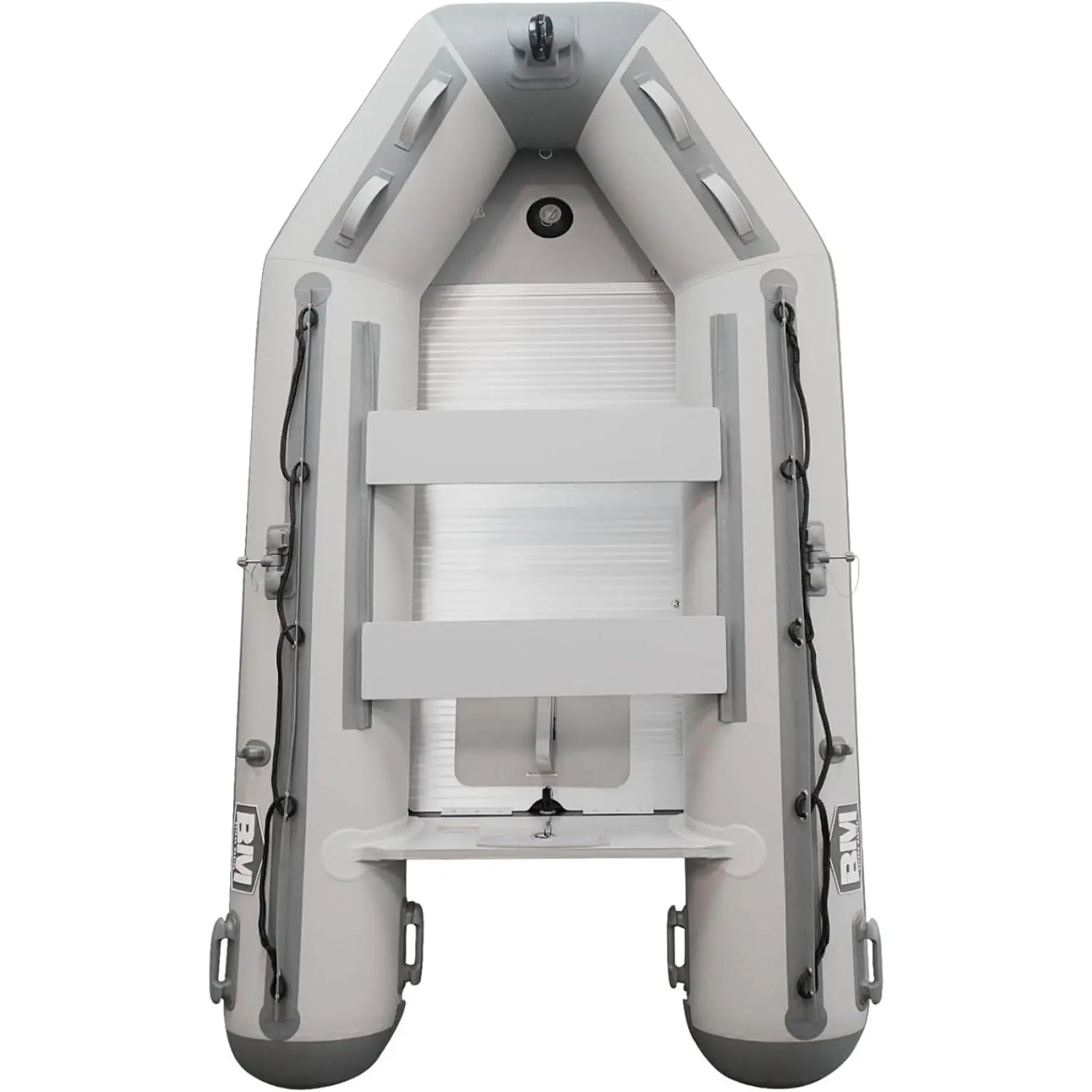 BEYOND MARINA USCG Approved Inflatable Dinghy Boat, 3-5 Person 1100D PVC Heavy Duty Inflatable Boat for Adults, Fishing Boat with Aluminum Oars and Floor Panels