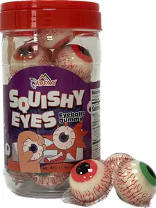 Apexy Eyeball Gummies - with Fruity Liquid Center 11.42oz Eyeball Candy for Halloween, Birthday, Trick Or Treat, Party Candy -Gummies Candy for Kids, Fat Free, Nut Free (Eyeball)