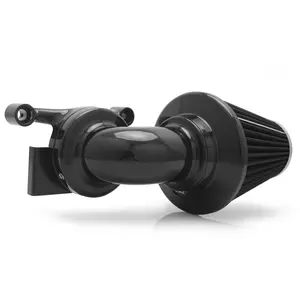 Screamin' Eagle For Harley Touring Cone Stage 1 Air Cleaner Filter FLHX Street Glide 2008-2016 Softail Fat Boy Breakout 2016-2017 Black Die-casting Billet Aluminum Plate Water Resistant Washable