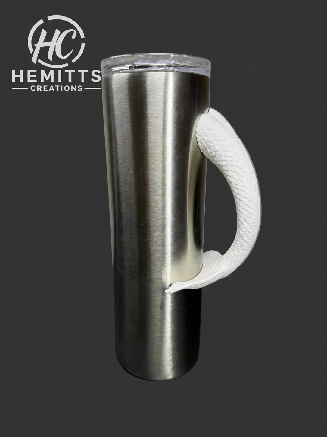 Mermaid Tumbler Handle – Epoxy Tumbler Accessory – Ocean Inspired Cup Handle – 3D Printed Handle for Tumblers