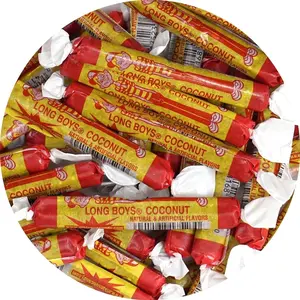 Long Boys Coconut Candy, 1 Pound Bag (Approx. 40 pieces), Coconut Long Boys Candy, The Hampton Popcorn & Candy Company
