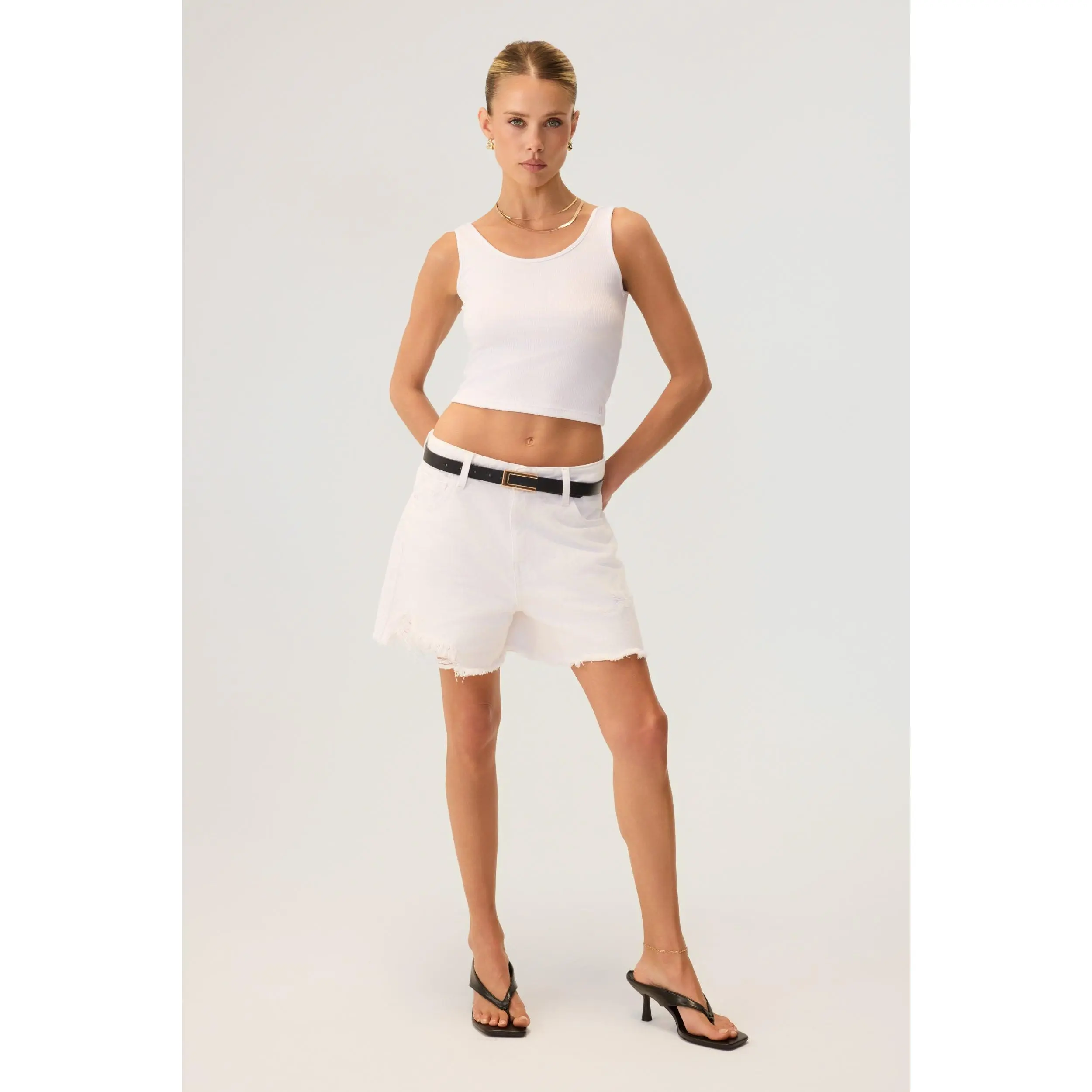 HYPEACH Denim Shorts White- Eco-Certified