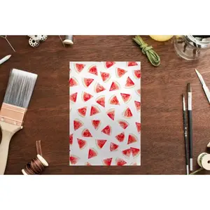 Clay Transfer Paper, Watercolor Watermelon , Polymer Clay Transfer Sheet Paper