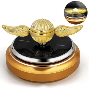 Solar Power Toy Fidget Spinner Science Kit, Air Freshener Car Dashboard Automatic Swing Spinning Ornament with Solar Panel, Car Dashboard Window Home Decor, Velentine Birthday Gift for Men Women