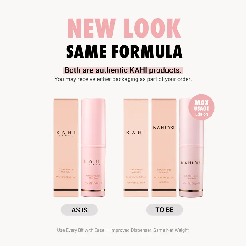 Kahi Seoul All in One Beauty Balm Essential - Hydrating Multi-Use Balm for Face Lips & Neck Anti-Aging Radiance Booster with Salmon Collagen Jeju Fermented Oil & PDRN Skin Repair Moisturizing 1