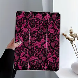 Lace Pattern Design Clear Acrylic Protective Case, Auto Wake/Sleep Tablet Protective Cover, Tablet Accessories Compatible with iPad, Tablet Casing