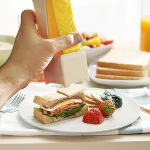 [Mother's Day Gift]Butter Cutter,One Click Stick Butter Cutter Slicer Single Stick,Butters Dispenser and Storage Case,Cheese Splitter with Stainless Steel Blade for Quickly Making Bread,Cakes,Breakfast