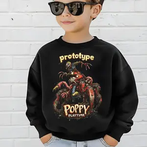 Youth & Adult The Prototype Poppy Playtime Sweatshirt, Horror Game Monster Design, Scary Prototype Character Graphic, Indie Horror Gamer Fan Art