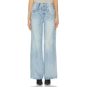 PISTOLA Caleb High Rise Stacked Wide Jeans in Era